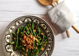 haricots verts and almond salad