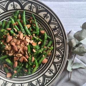 haricots verts and almond salad